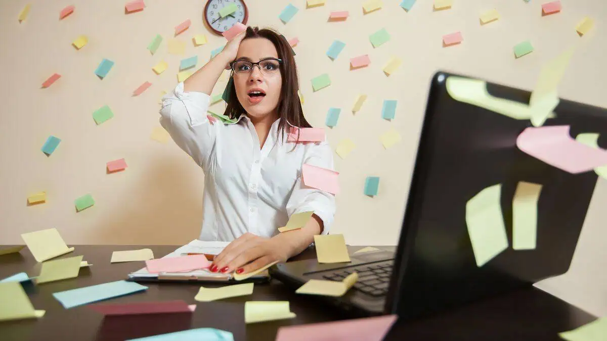 woman overwhelmed with to dos